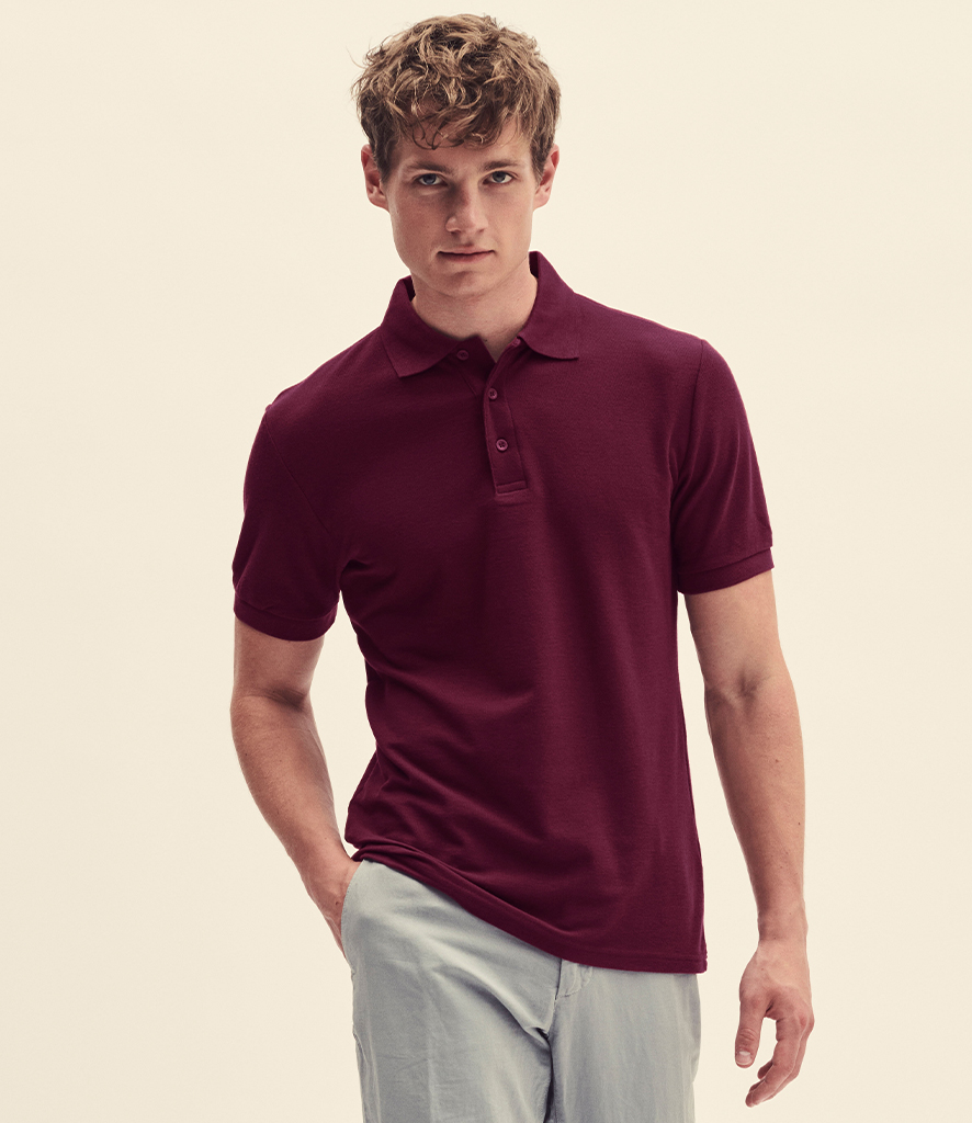 Fruit of the loom deals poly cotton polo shirt